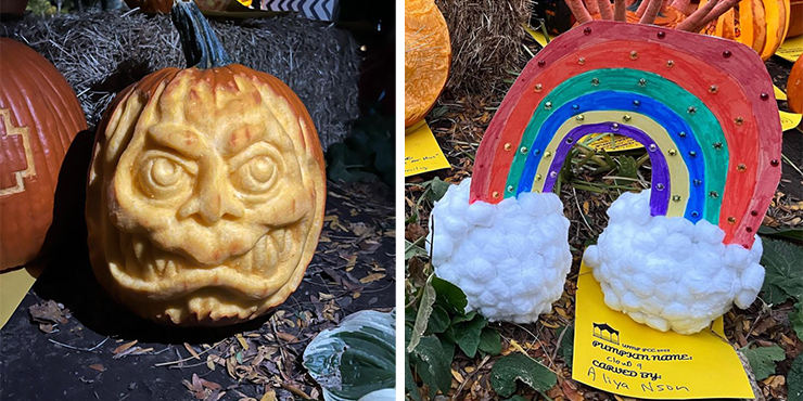 Left: Scariest (Runner-Up): Rumplesumskin teen. Right: Most Creative (Runner-Up): Cloud 9.